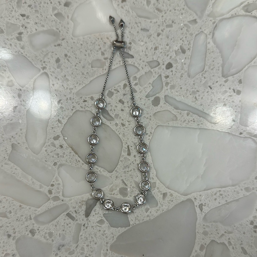 Kendra Scott silver Charlize slider bracelet OS